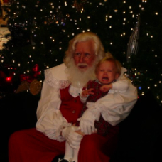 Zach Loves Santa!!